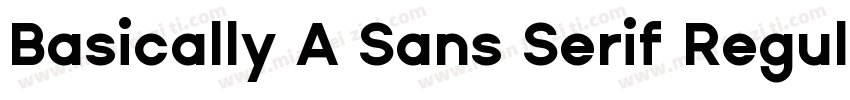 Basically A Sans Serif Regular字体转换